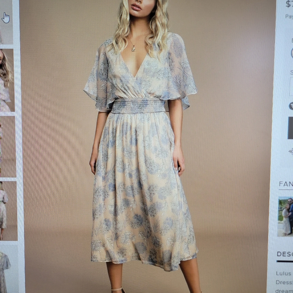 Lulu's Floral Ruffled Dress